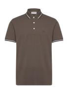 Polo Shirt With Contrast Piping Lindbergh Khaki