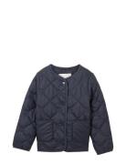 Quilted Flower Jacket Tom Tailor Navy