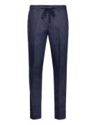 Linen Fine Herringb Pant Michael Kors Navy