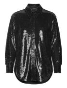 Charli Sequin Shirt AllSaints Black