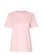 Slfmyessential Ss O-Neck Tee Selected Femme Pink