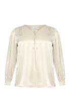 Kclaurie Blouse Kaffe Curve Beige