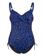Hope Bay Uw Twist Front Swimsuit With Adjustable Leg Fantasie Blue