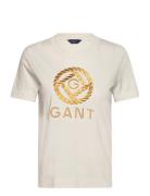 Rope Icon Ss T-Shirt GANT Cream