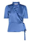 Peony Blouse A-View Blue