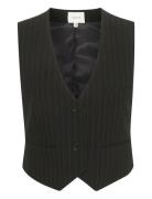 Joellegz Pinstripe Waistcoat Gestuz Black