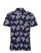 Tropical Short Sleeve Shirt Sebago Blue