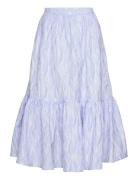 Jacquard Wave Midi Skirt Stella Nova Blue