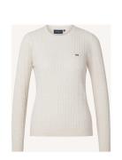 Marline Organic Cotton Cable Knitted Sweater Lexington Clothing White