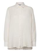 Elma Edit Clean Shirt Off White Linen Hope White