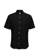 Onscaiden Ss Solid Linen Shirt Noos ONLY & SONS Black