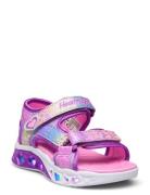 Girls Flutter Hearts Sandal Skechers Pink