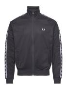 Contrast Tape Track Jkt Fred Perry Navy