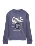 Relaxed Graphic Sweat C-Neck GANT Blue