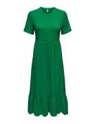 Onlmay S/S Peplum Calf Dress Box Jrs ONLY Green