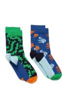 2-Pack Kids Crocodile Socks Happy Socks Patterned