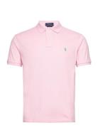 Custom Slim Fit Mesh Polo Shirt Polo Ralph Lauren Pink