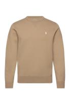 Marled Double-Knit Sweatshirt Polo Ralph Lauren Brown