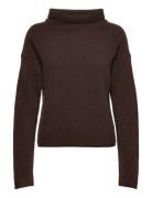 Rib-Knit Wool-Cashmere Mockneck Jumper Polo Ralph Lauren Brown