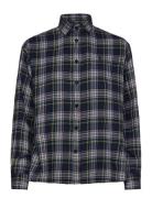 Relaxed Fit Plaid Cotton Twill Shirt Polo Ralph Lauren Navy