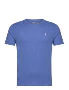 Custom Slim Fit Jersey Crewneck T-Shirt Polo Ralph Lauren Blue