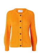 Slflola Ls Knit Cardigan Selected Femme Orange