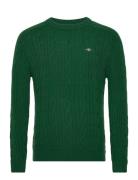 Lambswool Cable C-Neck GANT Green