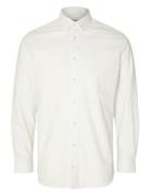 Slhslim-Ethan Shirt Ls Aop Noos Selected Homme White