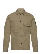 Cotton Nylon Overshirt Calvin Klein Khaki