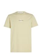 Monologo Regular Tee Calvin Klein Jeans Beige