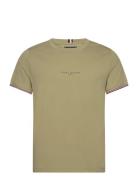 Tommy Logo Tipped Tee Tommy Hilfiger Green