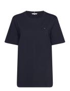 Modern Regular C-Nk Ss Tommy Hilfiger Navy