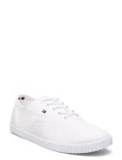 Canvas Lace Up Sneaker Tommy Hilfiger White