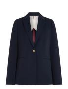 Gold Button Slim Fit Sb Blazer Tommy Hilfiger Blue