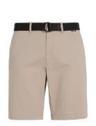 Modern Twill Slim Short Belt Calvin Klein Beige