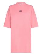 Tjw Badge Tee Dress Tommy Jeans Pink