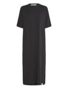 Modal Long Loose T-Shirt Dress Calvin Klein Jeans Black