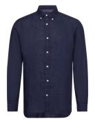 Pigment Dyed Li Solid Rf Shirt Tommy Hilfiger Navy