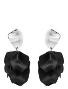 Paloma Earring Black/Silver Bud To Rose Black