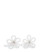 Pcklower A Earrings Pieces White