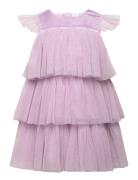 Dress Mesh Flounces Baby Doll Lindex Purple