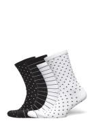 Sock 4 P Dots And Stripes Lindex Black