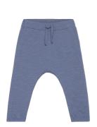 Trousers Slub Solid Lindex Blue