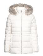 Tyra Down Jacket With Fur Tommy Hilfiger White