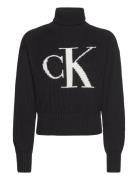 Blown Up Ck Loose Sweater Calvin Klein Jeans Black
