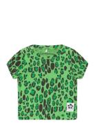 Leopard Ss Tee Mini Rodini Green