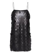 Sequins Mini Slip Dress ROTATE Birger Christensen Black