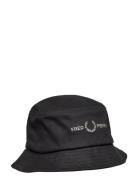 Graphic Twill Bucket Hat Fred Perry Black