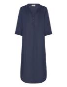 Crbellis Caftan Dress - Mollie Fit Cream Blue