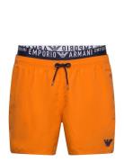 Mens Woven Boxer Emporio Armani Orange